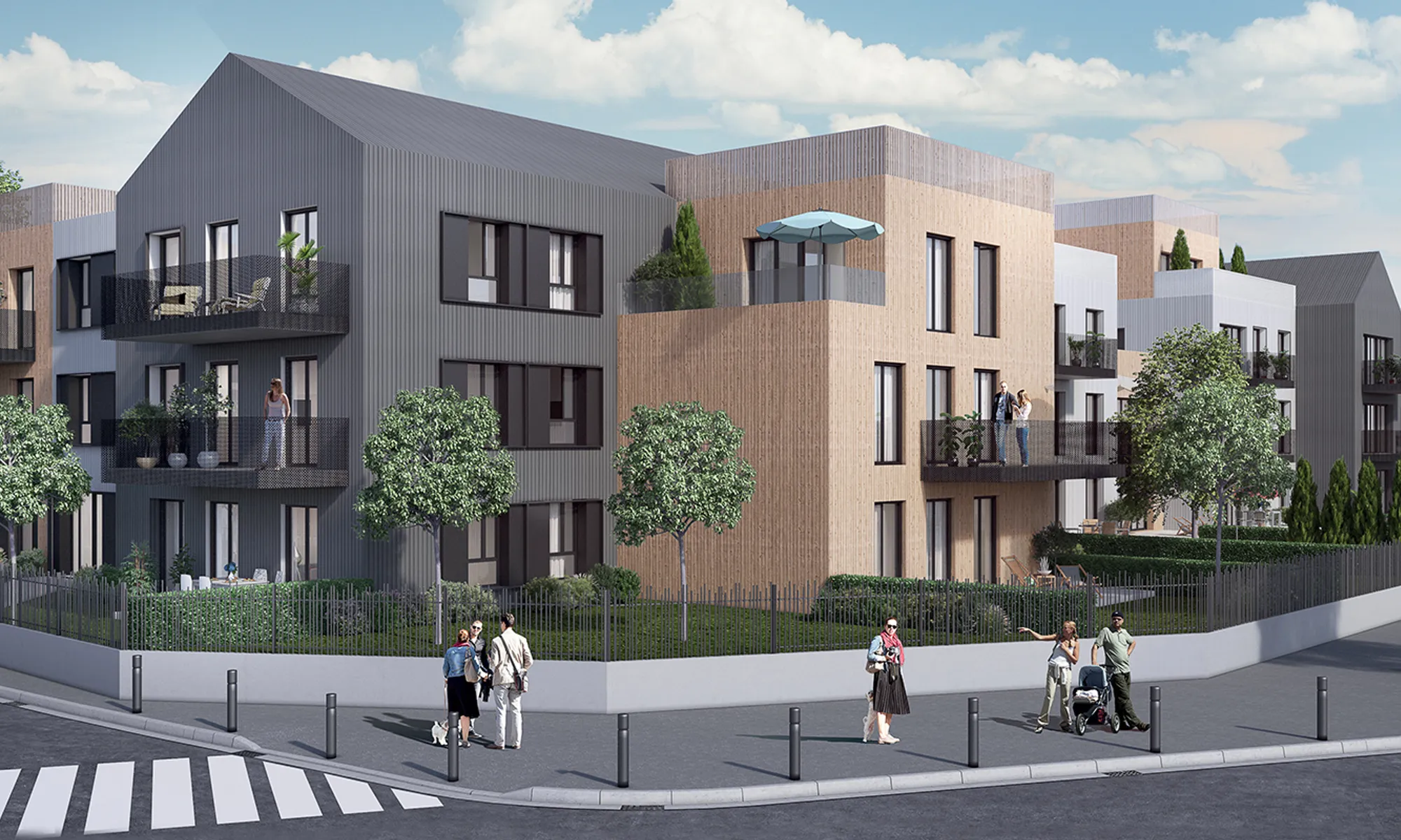 ENVERGURE - BAT B et MAISONS D1.001 à D4.001